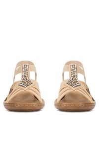 Rieker Sandały 60803-20 Beżowy. Kolor: beżowy. Materiał: syntetyk #8