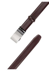 Pako Lorente - PAKO LORENTE – Brązowy skórzany pasek męski. Kolor: brązowy. Materiał: skóra. Styl: elegancki #3