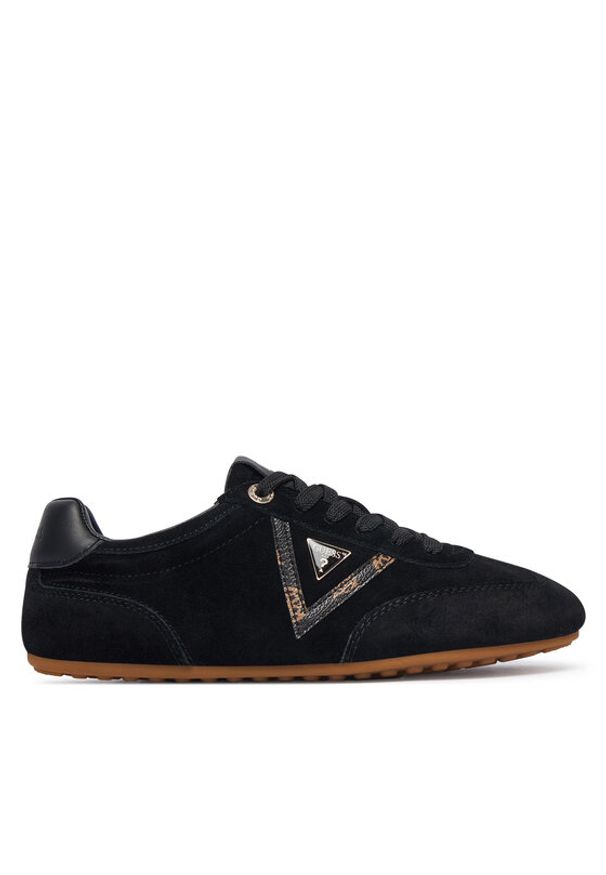 Guess Sneakersy Relli FLTREL SUE12 Czarny. Kolor: czarny. Materiał: zamsz, skóra