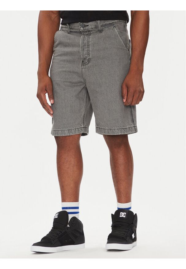 DC Szorty jeansowe Carpenter Baggy Short Rmg ADYS03019 Szary Baggy Fit. Kolor: szary. Materiał: bawełna