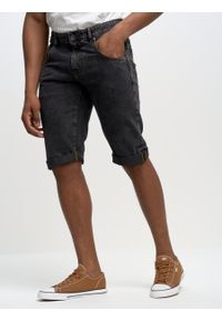 Big-Star - Szorty męskie jeansowe szare Conner 997. Okazja: na co dzień. Kolor: szary. Materiał: jeans. Styl: casual, klasyczny #5