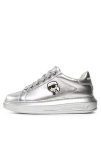 Karl Lagerfeld - KARL LAGERFELD Sneakersy KL62531M Srebrny. Kolor: srebrny. Materiał: skóra #3