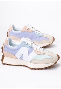 Sneakersy damskie kolorowe New Balance WS327PAB. Okazja: na co dzień. Materiał: zamsz, skóra, guma. Szerokość cholewki: normalna. Wzór: kolorowy #3