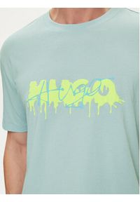 Hugo T-Shirt Decation 50515282 Niebieski Regular Fit. Kolor: niebieski. Materiał: bawełna