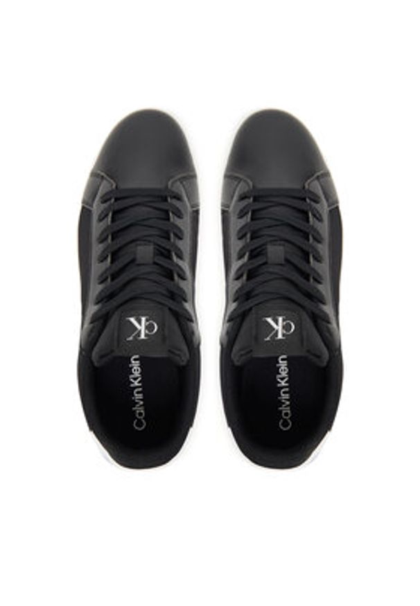 Calvin Klein Sneakersy 3 Cupsole Pu YM0YM01213 Czarny. Kolor: czarny. Materiał: skóra