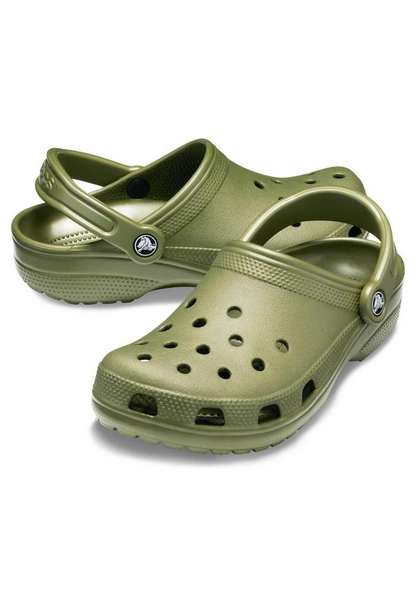 Crocs Clásico Zueco. Kolor: zielony. Materiał: syntetyk, materiał