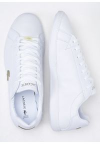 Sneakersy męskie białe Lacoste Graduate 0721 741SMA0011-21G. Kolor: biały. Materiał: dzianina. Sezon: lato. Sport: bieganie #5