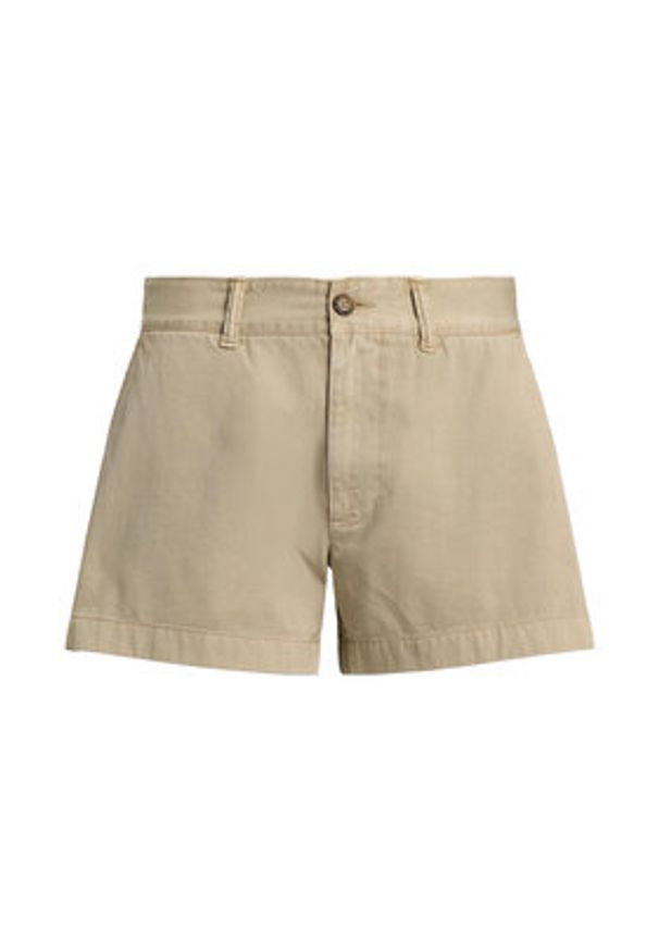 Polo Ralph Lauren Szorty materiałowe 211963798001 Beżowy Straight Fit. Kolor: beżowy. Materiał: bawełna