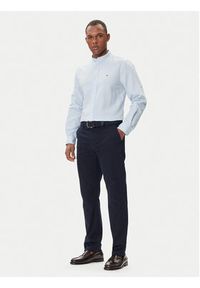 TOMMY HILFIGER - Tommy Hilfiger Koszula MW0MW40716 Błękitny Regular Fit. Kolor: niebieski. Materiał: bawełna #5