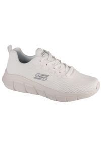 skechers - Buty do chodzenia męskie Skechers 118106OFWT. Zapięcie: sznurówki. Kolor: biały. Materiał: syntetyk, tkanina, materiał. Szerokość cholewki: normalna. Sport: turystyka piesza