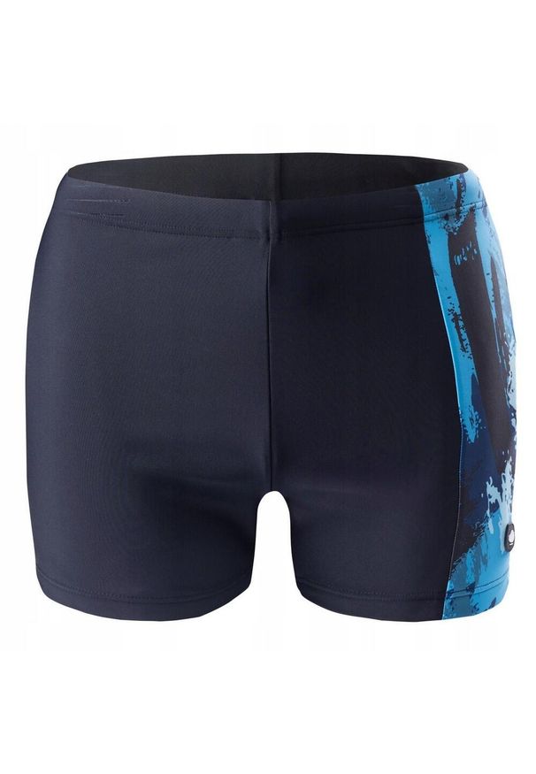 AquaWave - Męskie Spodenki Kąpielowe Levu Sea Print. Kolor: czarny. Wzór: nadruk. Styl: sportowy