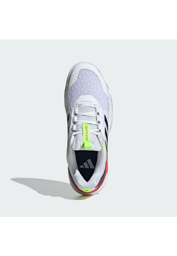 Adidas - Buty halowe Crazyflight 6. Kolor: biały, czerwony, wielokolorowy. Sport: siatkówka
