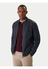 Milestone Kurtka skórzana Nevio 612203 60780 Granatowy Regular Fit. Kolor: niebieski. Materiał: skóra #1