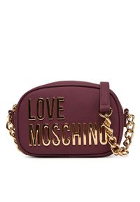 Love Moschino - LOVE MOSCHINO Torebka JC4026PP1NKD0552 Bordowy. Kolor: czerwony. Materiał: skórzane
