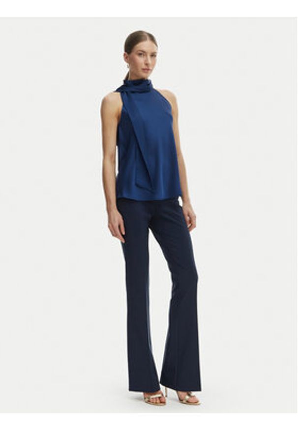 Rinascimento Bluzka CFC0127770003 Niebieski Regular Fit. Kolor: niebieski. Materiał: syntetyk