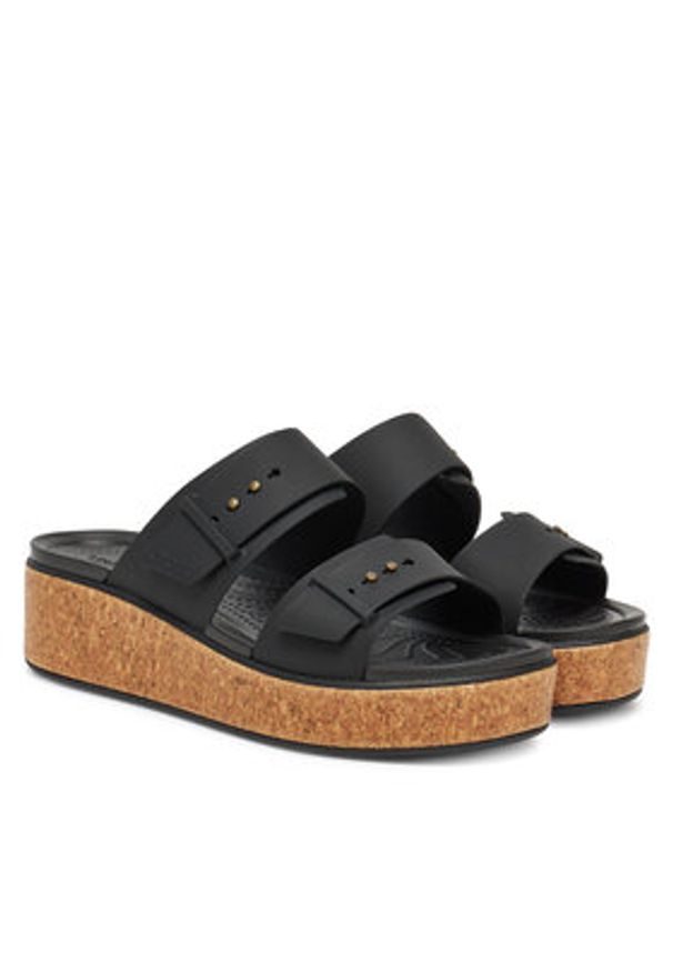 Crocs Klapki Brooklyn Cork Buckle 211252 Czarny. Kolor: czarny