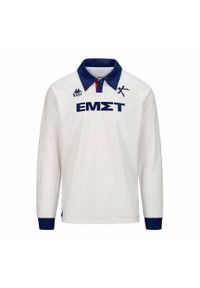 Kappa - Koszulka wyjazdowa z długim rękawem Athens Kallithea FC 2024/25. Kolor: biały. Długość rękawa: długi rękaw. Długość: długie. Sport: piłka nożna