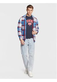 Tommy Jeans T-Shirt Entry DM0DM15675 Granatowy Regular Fit. Kolor: niebieski. Materiał: bawełna