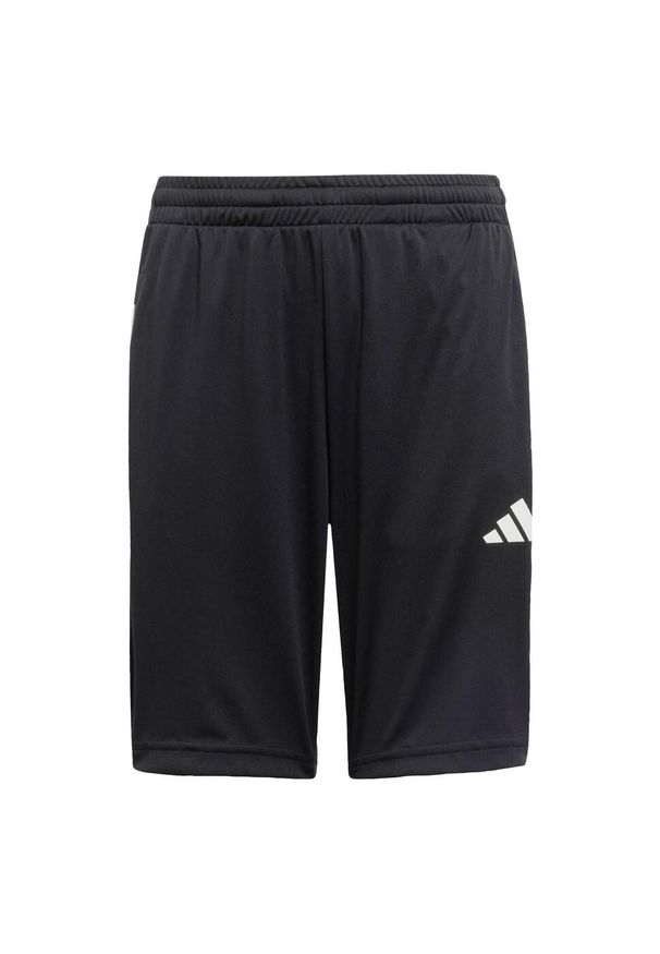 Adidas - Szorty dla dzieci z 3 paskami Train Essentials. Okazja: na uczelnię. Kolor: biały, czarny, wielokolorowy. Technologia: ClimaCool (Adidas). Styl: sportowy. Sport: joga i pilates
