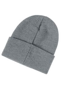 Wrangler - MĘSKA CZAPKA ZIMOWA WRANGLER BASIC BEANIE MID GREY MEL W0M03UH37 112125644. Materiał: materiał. Wzór: melanż. Sezon: zima