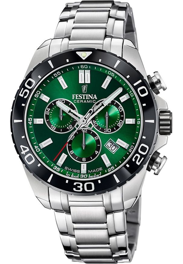 Zegarek Festina Zegarek męski Festina F20042-3 srebrny. Kolor: srebrny