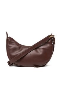 TOMMY HILFIGER - Tommy Hilfiger Torebka Moon Leather Mini Crossover AW0AW17466 Brązowy. Kolor: brązowy. Materiał: skórzane #6
