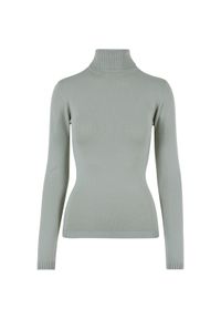 Damski sweter z golfem Urban Classics. Typ kołnierza: golf. Kolor: beżowy. Materiał: polar. Sezon: zima. Sport: golf #1