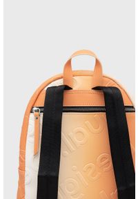 Desigual plecak 22SAKP06 damski kolor pomarańczowy mały wzorzysty. Kolor: pomarańczowy #2