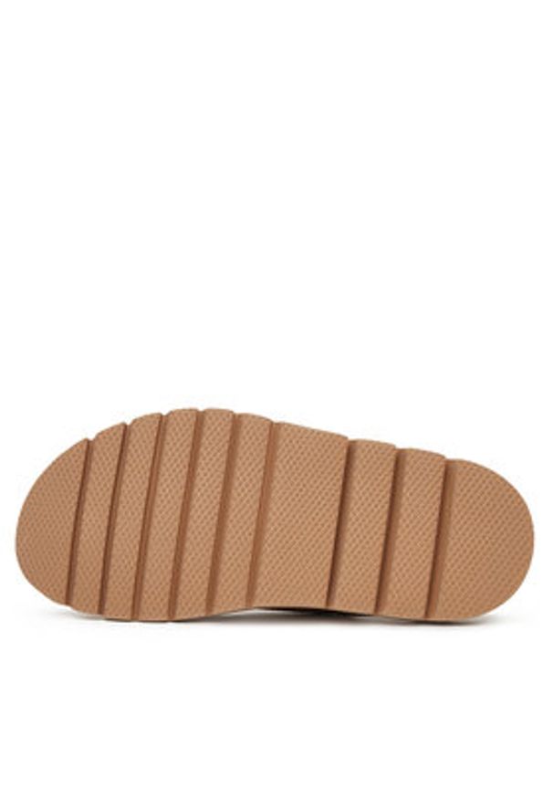 Eva Minge Sandały SNOWDROP-I75-563 Beżowy. Kolor: beżowy. Materiał: skóra