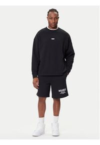 Hugo - HUGO Szorty sportowe Nomario 50510728 Czarny Loose Fit. Kolor: czarny. Materiał: bawełna. Styl: sportowy
