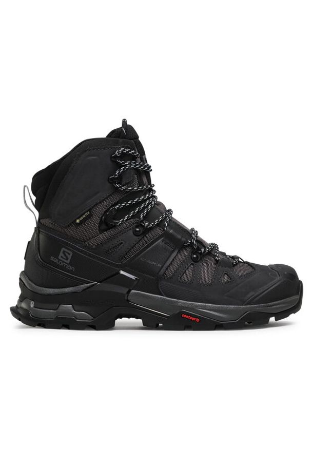 salomon - Salomon Trekkingi Quest 4 Gtx GORE-TEX 412926 27 V0 Czarny. Kolor: czarny. Materiał: nubuk, skóra. Technologia: Gore-Tex. Sport: turystyka piesza