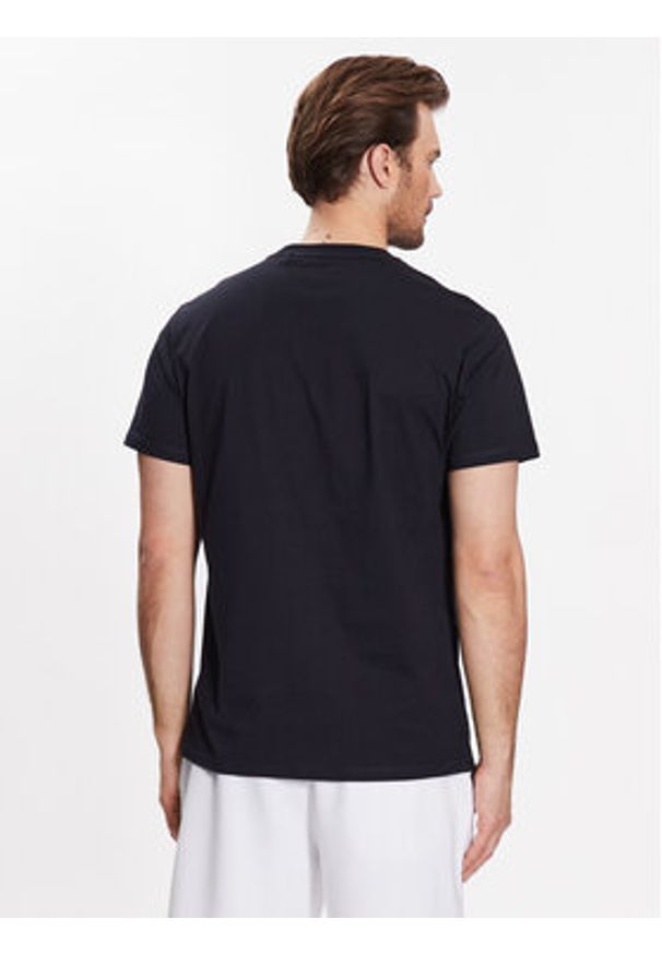 Guess T-Shirt Logo M3GI30 K8FQ4 Granatowy Slim Fit. Kolor: niebieski. Materiał: bawełna