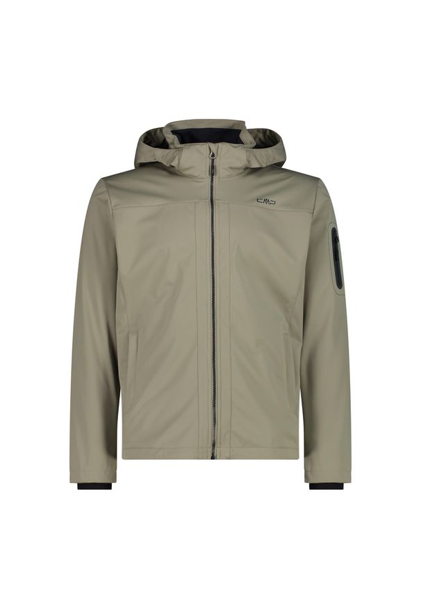 Kurtka męska turystyczna CMP 39A5027. Typ kołnierza: kaptur. Kolor: brązowy. Materiał: softshell. Sport: turystyka piesza