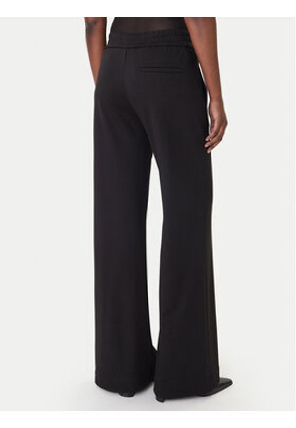 Patrizia Pepe Spodnie materiałowe 8P0813/A715 Czarny Wide Leg. Kolor: czarny. Materiał: wiskoza
