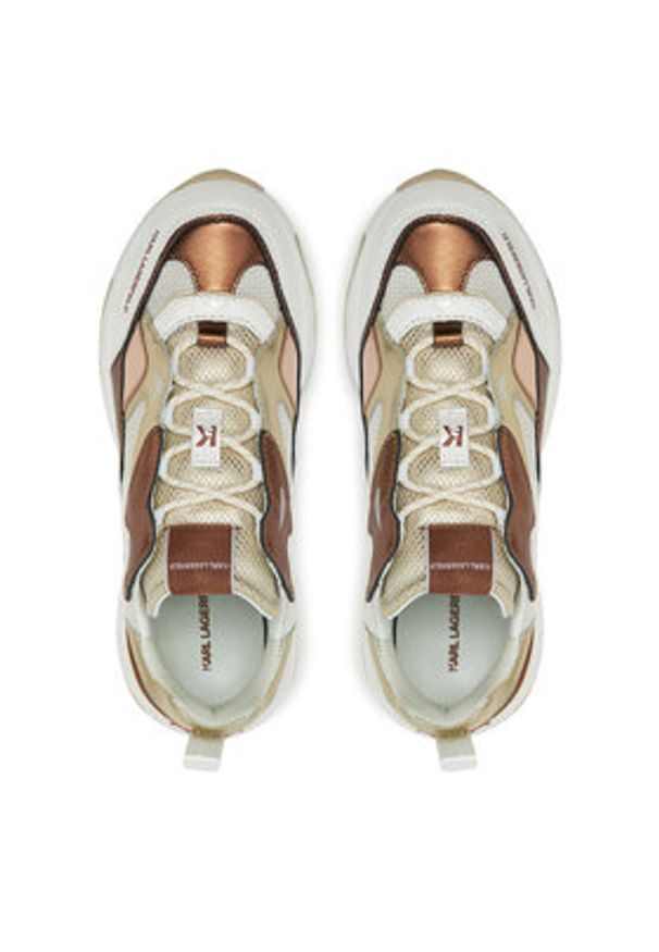 Karl Lagerfeld - KARL LAGERFELD Sneakersy Blaze KL62423M Złoty. Kolor: złoty. Materiał: skóra