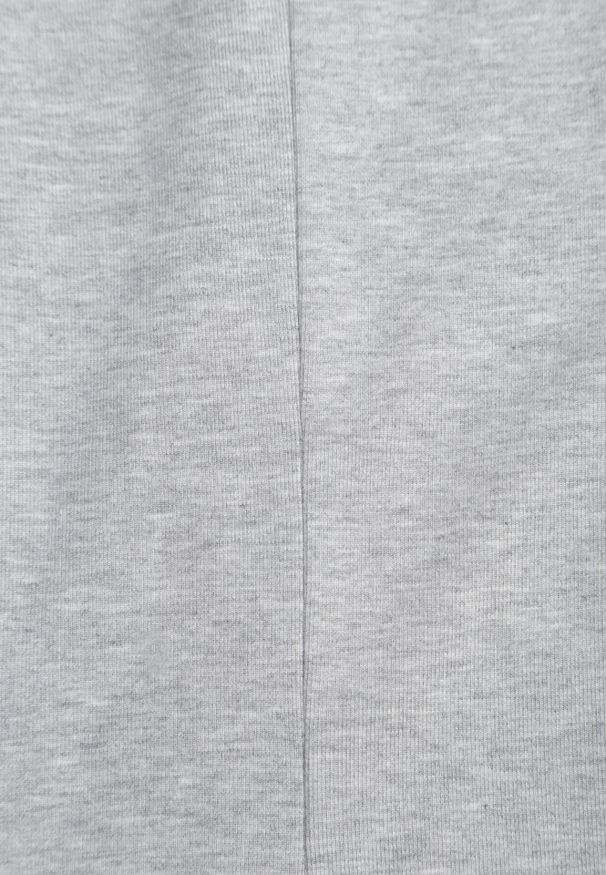 Born2be - Szara Rozkloszowana Bawełniana Sukienka Dzianinowa Mahanaim. Okazja: do pracy, na co dzień. Kolor: szary. Materiał: bawełna, dzianina. Wzór: ażurowy. Typ sukienki: proste, rozkloszowane. Styl: elegancki, casual