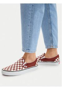 Vans Tenisówki Classic Slip-On VN000DAHFSB1 Bordowy. Zapięcie: bez zapięcia. Kolor: czerwony. Materiał: materiał #3