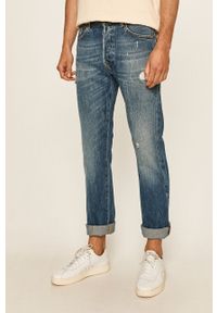 Guess Jeans - Jeansy. Kolor: niebieski. Materiał: bawełna, materiał, denim, jeans, poliester #1