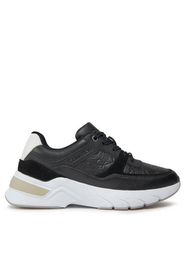 Calvin Klein Sneakersy Elevated Runner - Mono Mix HW0HW01869 Czarny. Kolor: czarny