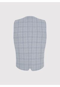 Pako Lorente - PAKO LORENTE - Dwurzędowa kamizelka męska w kratę. Materiał: poliester, wiskoza, elastan. Styl: młodzieżowy, elegancki #5