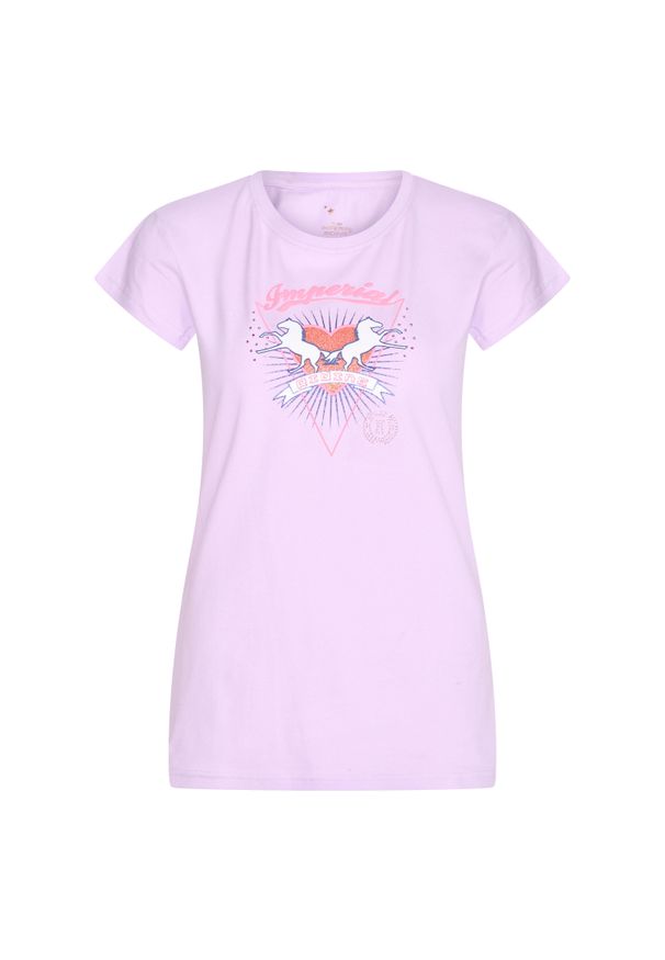 IMPERIAL RIDING - Koszulka damska Imperial Riding Glam. Kolor: fioletowy, różowy, wielokolorowy. Sport: jeździectwo