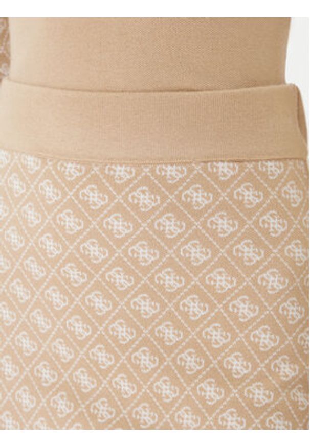 Guess Spódnica ołówkowa W5BD81 Z3JD2 Beżowy Slim Fit. Kolor: beżowy. Materiał: syntetyk