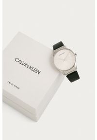 Calvin Klein - Zegarek K4D211C6. Kolor: czarny. Materiał: materiał, skóra #2