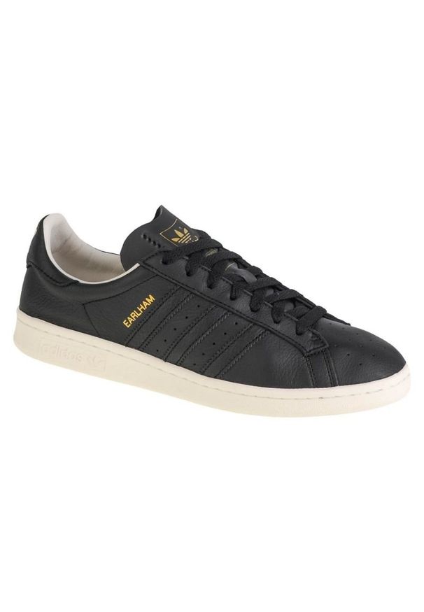 Adidas - Buty adidas Earlham M GW5759 czarne. Okazja: na co dzień. Kolor: czarny. Materiał: guma, skóra ekologiczna. Szerokość cholewki: normalna. Wzór: jednolity