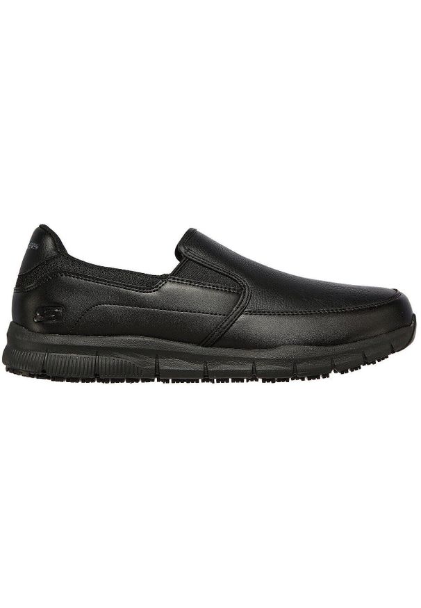 skechers - Adidasy Skechers Nampa Groton, Mężczyźni. Kolor: czarny. Materiał: syntetyk, materiał