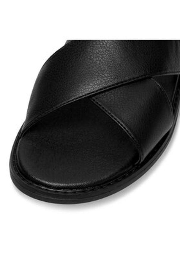 Jenny Fairy Sandały WS5551-10 Czarny. Kolor: czarny. Materiał: syntetyk, skóra