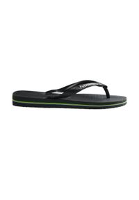 Havaianas - Japonki Brasil Logo Męskie. Okazja: na plażę. Kolor: biały, czarny, wielokolorowy. Materiał: kauczuk, syntetyk. Wzór: paski. Styl: sportowy