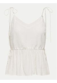 only - ONLY Top Nele 15370325 Biały Regular Fit. Kolor: biały. Materiał: wiskoza #3