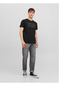 Jack & Jones - Jack&Jones T-Shirt Corp 12151955 Czarny Standard Fit. Kolor: czarny. Materiał: bawełna #4