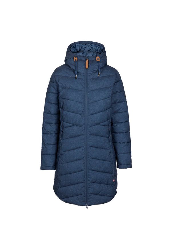 TRESPASS - Damska długa kurtka Trespass Turka. Kolor: niebieski. Materiał: materiał. Długość: długie